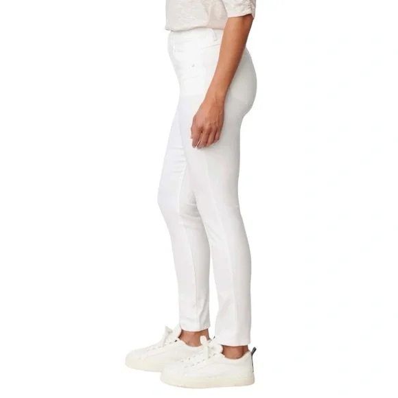 Democracy Abroad Technology Optic White Stretch Skinny Jeans Women’s 12 - Picture 3 of 14